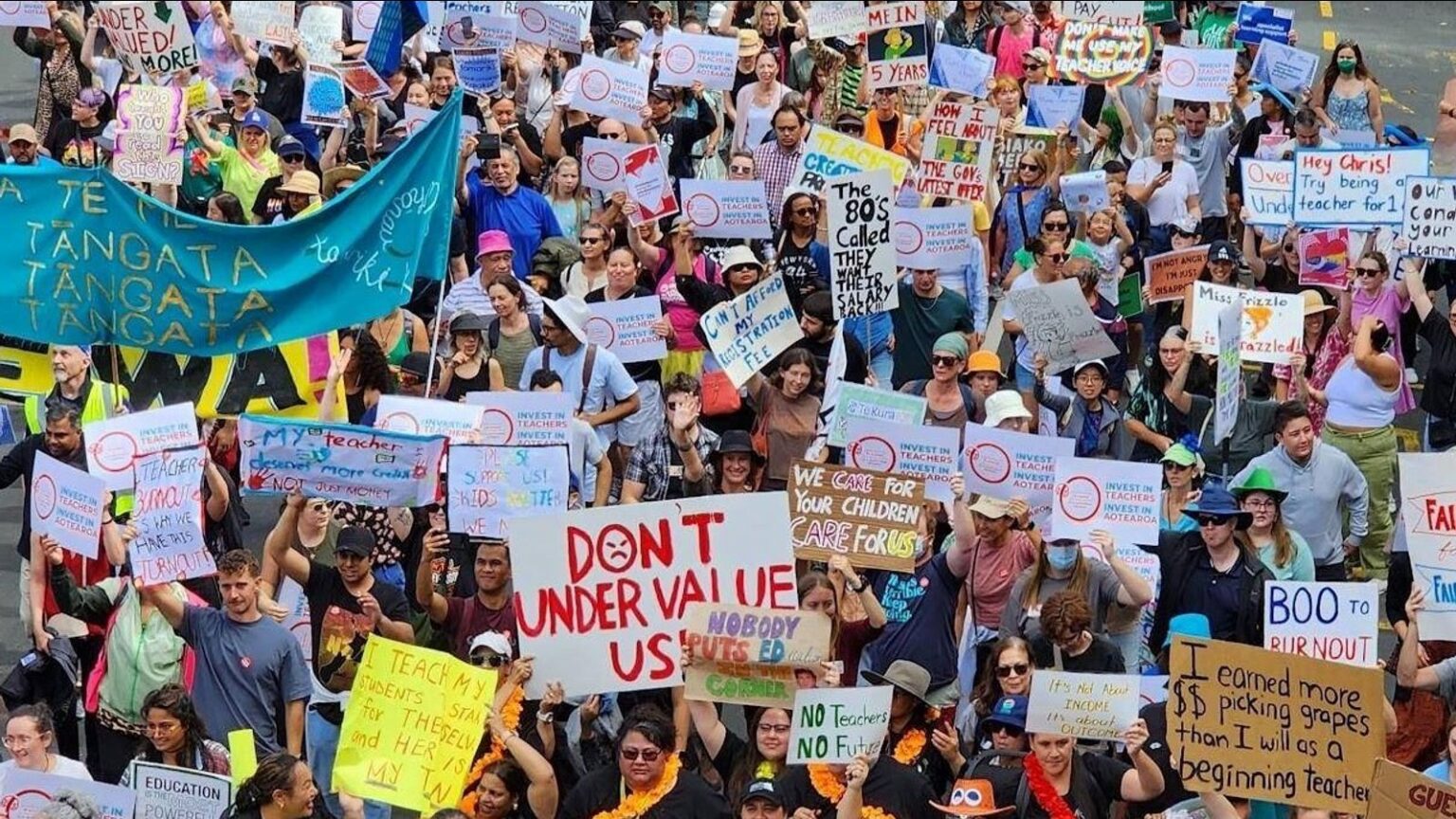 New Zealand teachers to strike over 1 percent pay offer