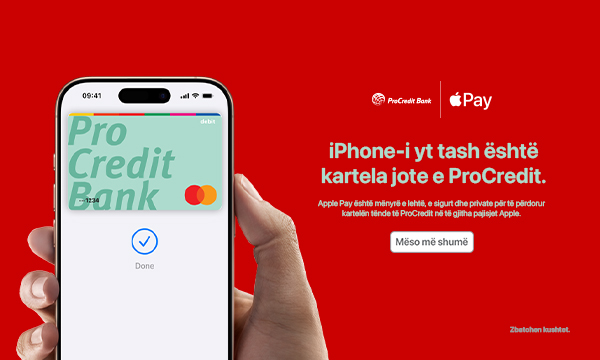 ProCredit Bank brings Apple Pay to Kosovo for its customers