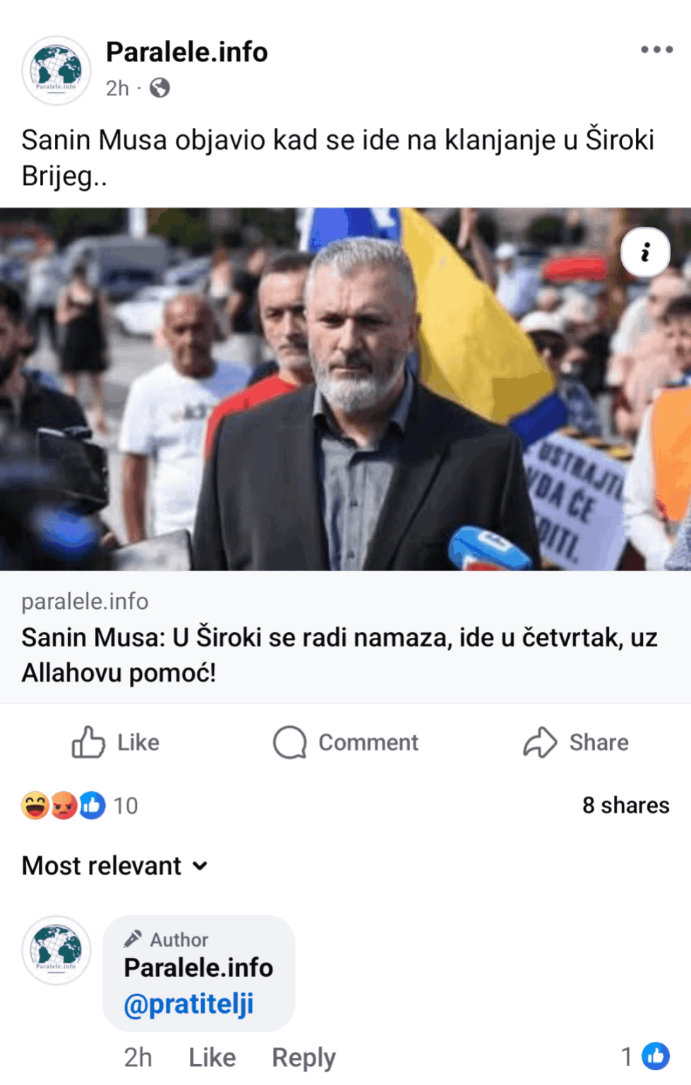 Who pushes Sanina Musa? Care Is this provocation?