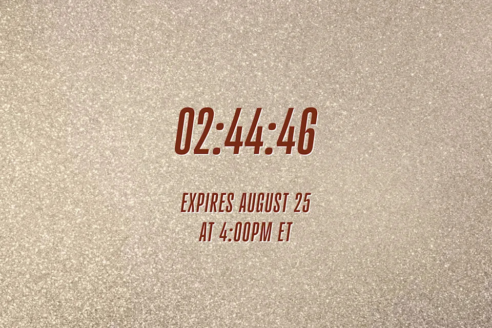 Taylor Swift's website features a gold countdown. 