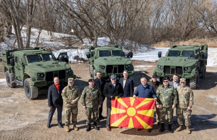 North Macedonia received its first JLTVs in 2022. (Photo: Ministry of Defense of North Macedonia)