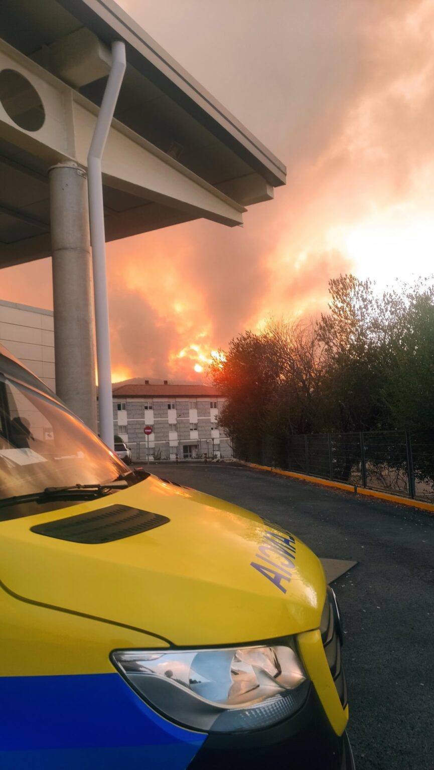 Orense shattered by fires