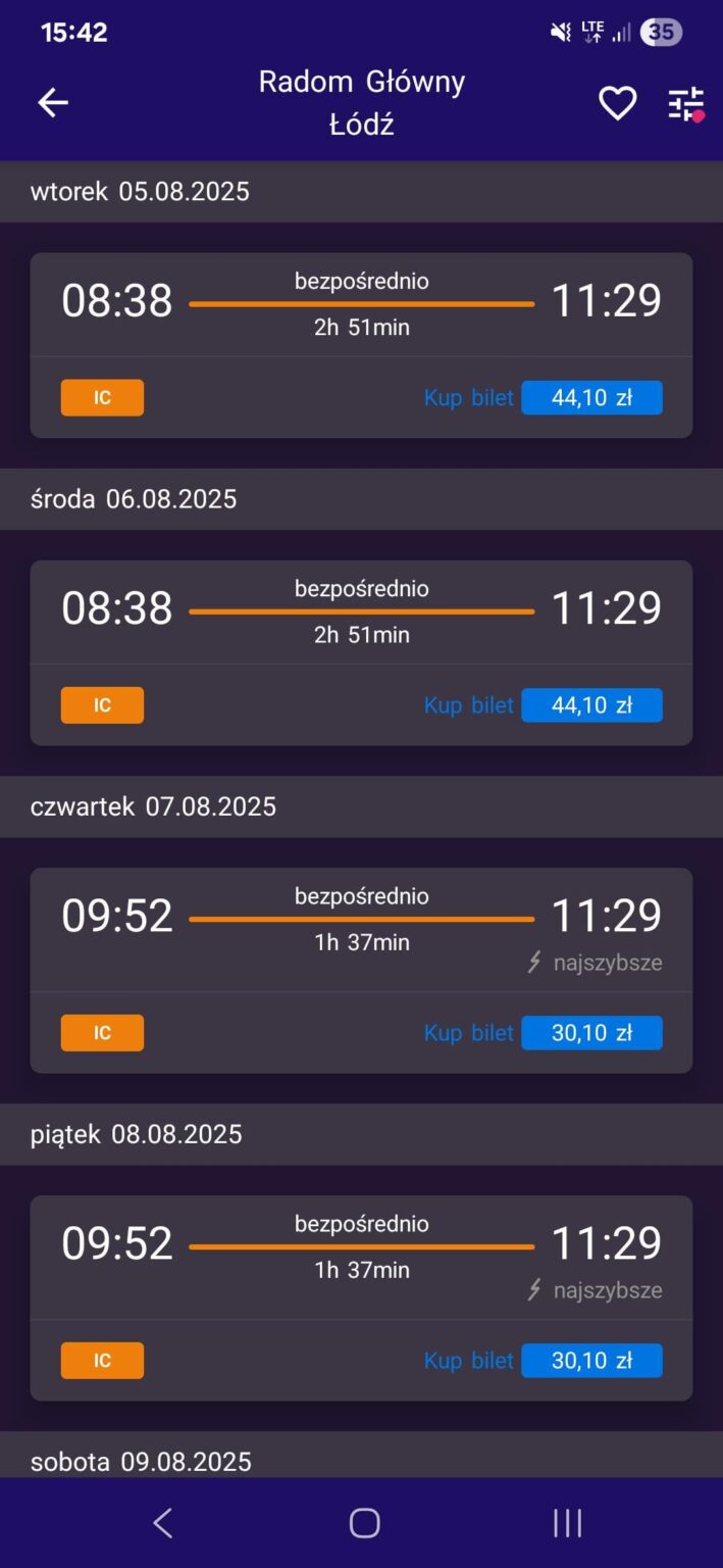 From the PKP absurdity cycle - the train goes a detour, so because the route is longer, the ticket is more expensive.