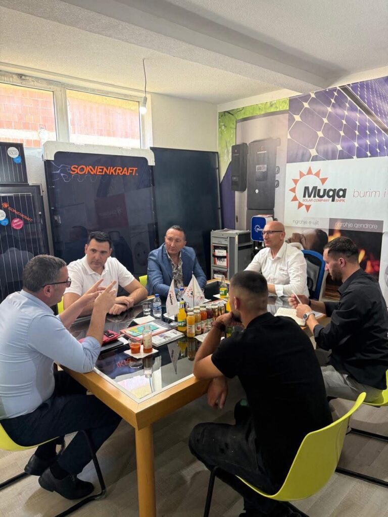 The President of the Albanian-German Business Union in Kosovo, Shkelzen Jusaj, visits Muqa Solar