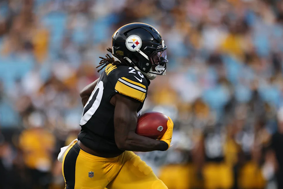 The Pittsburgh Steelers took running back Kaleb Johnson in the third round of this year's NFL draft *83rd overall). He's unlikely to open the season as the starter, but could have a larger share of the workload as the season progresses.