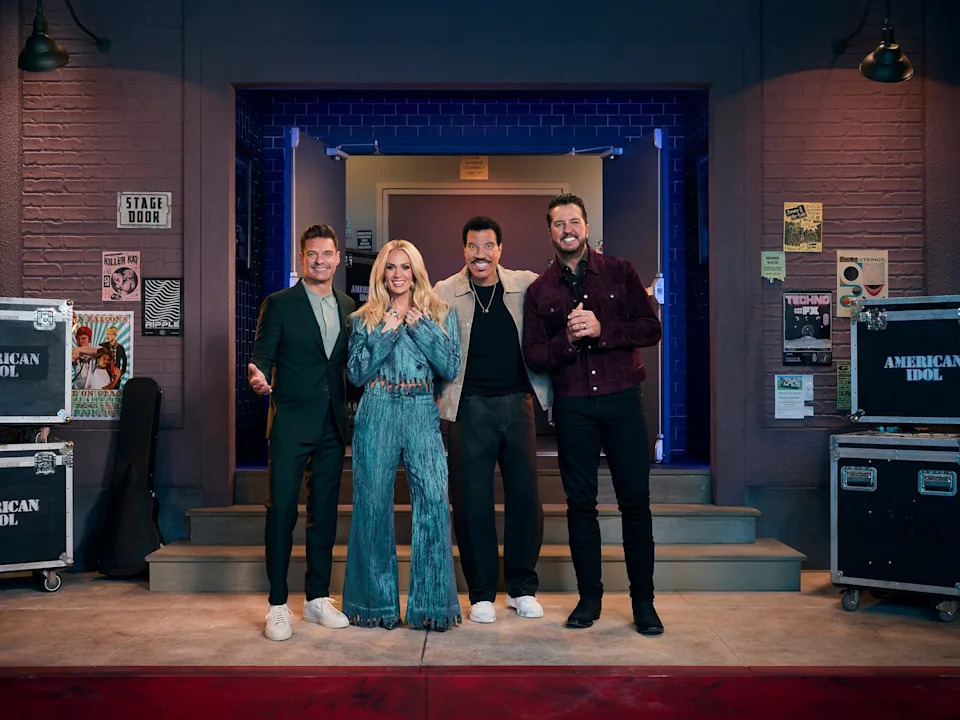 Gizelle Hernandez/Disney - PHOTO: "American Idol" stars Ryan Seacrest, Carrie Underwood, Lionel Richie and Luke Bryan.