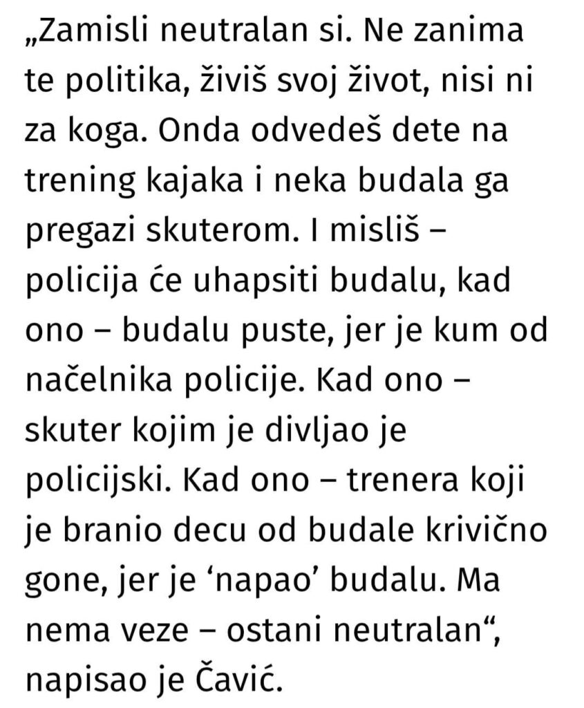 Milorad Cavic, the swimmer sent a message after brutal attack scooters on Tamiša