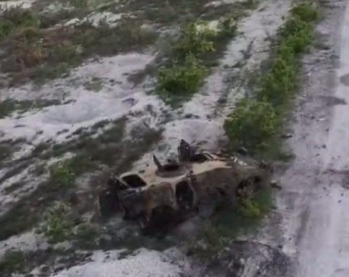 Destroyed Italian Puma 4×4 APC Documented Near Bilohorivka, Luhansk Region. (Photo: Open source) Destroyed Italian Puma 4×4 APC Documented Near Bilohorivka, Luhansk Region. (Photo: Open source)