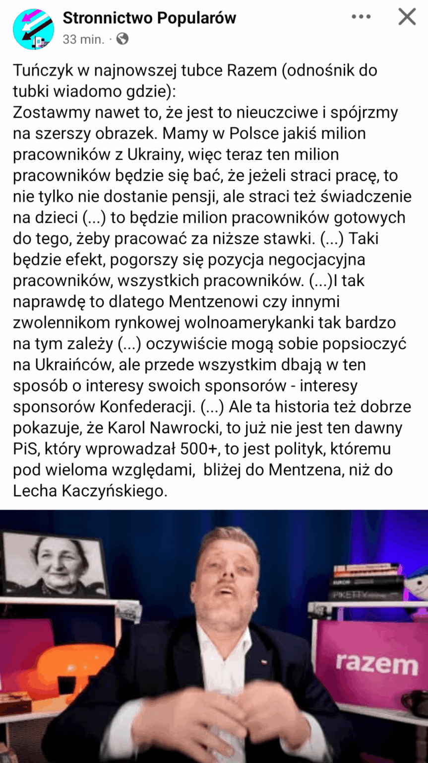 Zandberg about the President's veto on Ukraine.