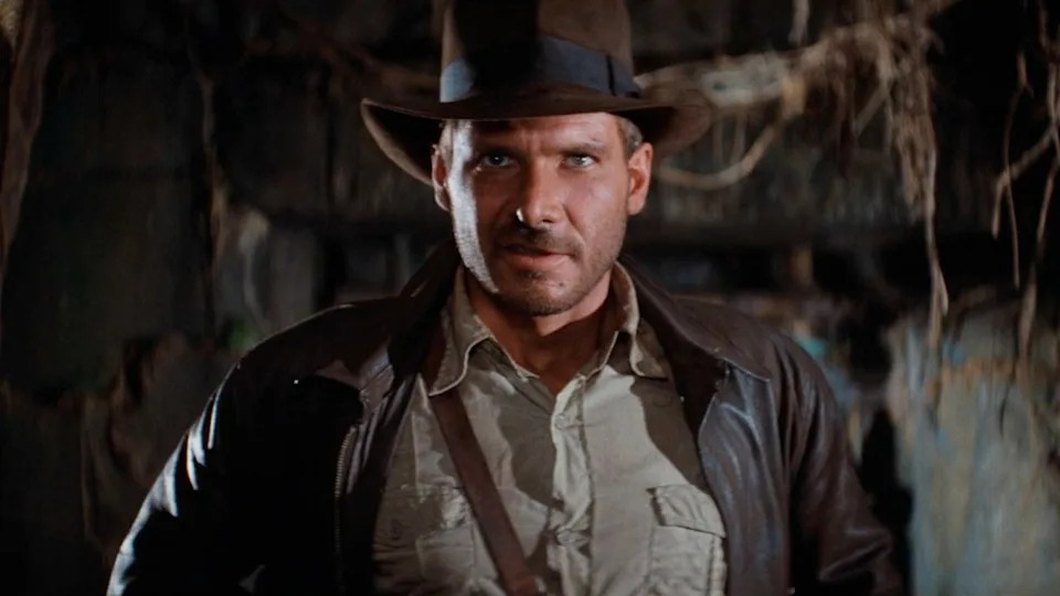Harrison Ford as Indiana Jones.