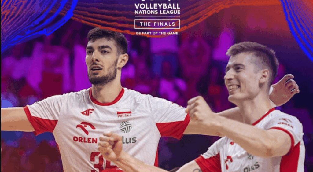 Poland to face Italy in Volleyball Nations League final Poland advanced to the final of the Mens Volleyball Nations League on Saturday after defeating Brazil, and will face Italy for the title on Sunday.