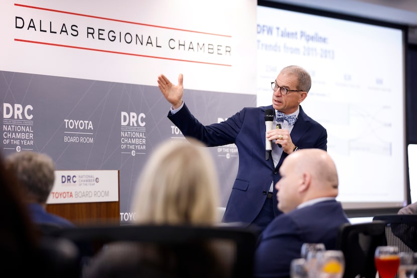 The Dallas Regional Chamber hosted a higher education forum featuring Wynn Rosser, the Texas...