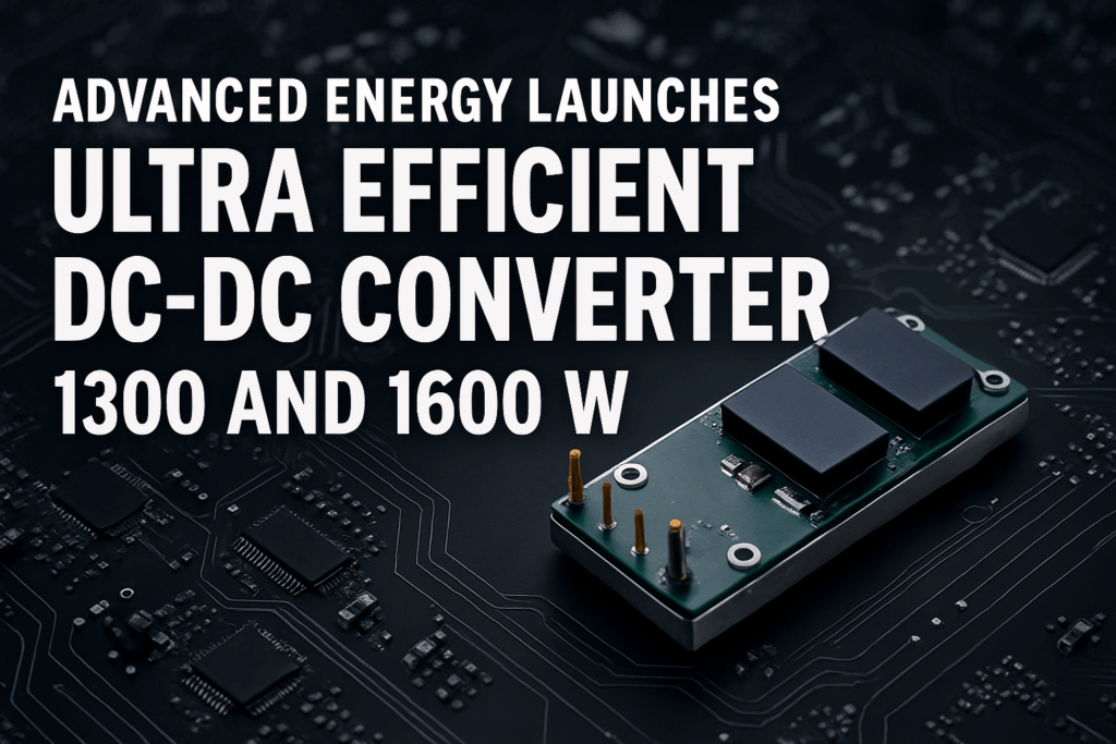 Advanced Energy Launches 98% Efficient DC-DC Converters for AI Servers