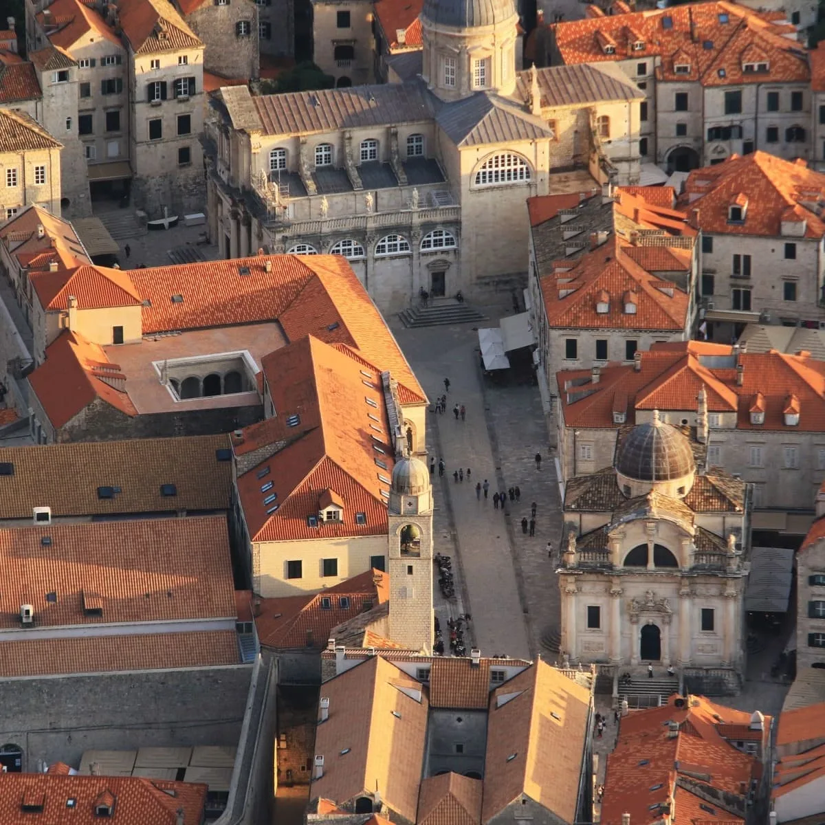 Aerial View Of Dubrovnik Old Town, Croatia