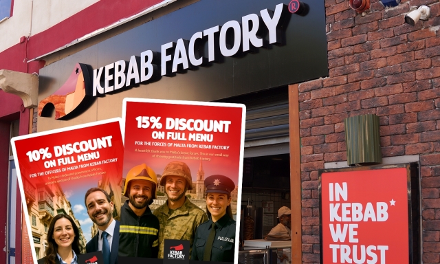 Kebab Factory honors Malta’s heroes with exclusive in-store discounts