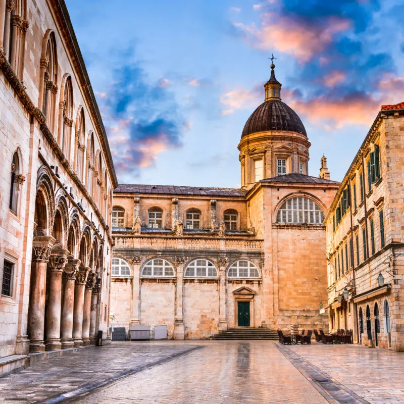 Assumption Cathedral In Dubrovnik, Croatia, Southeastern Europe
