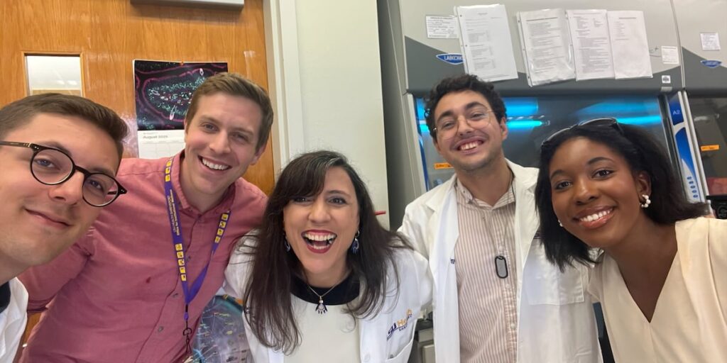 Students in Spain study research at LSUHS through Fundación Barrié Undergraduate Fellowship