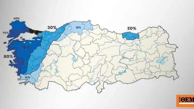 The maps of "kinship": The Turks discover their ... Greek DNA