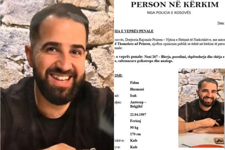 Kosovo Police searching for this person, suspected of distributing narcotics