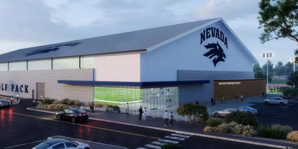 Nevada Athletics celebrates the ability to start construction on new indoor sports facility