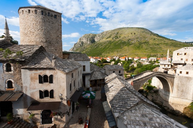 Stari Most. Old bridge. Mostar, Bosnia & Hercegovina