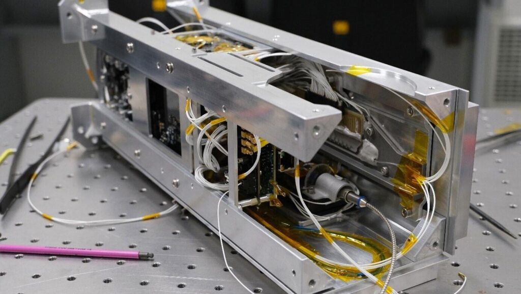 A quantum computer goes to space
