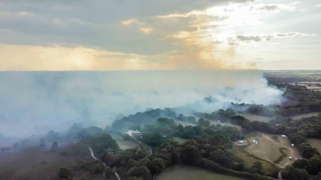 Homes evacuated as major incident declared in Dorset due to wildfire 'spreading quickly'