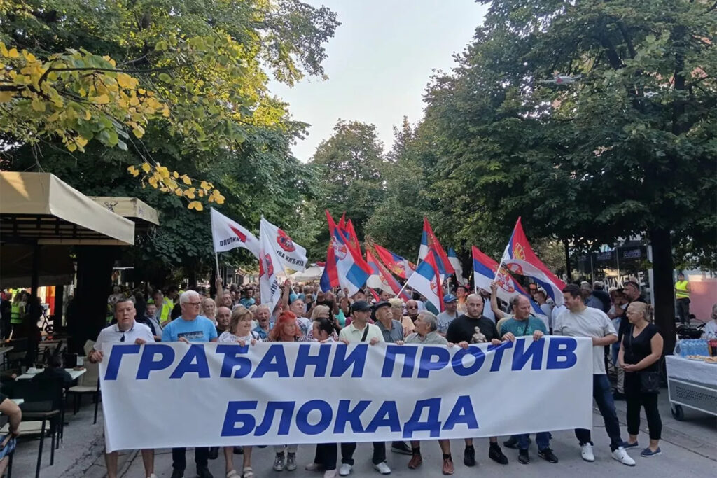 Protests by Citizens opposing Blockades held in several Serbian Cities