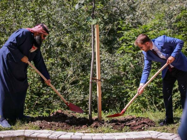 Ambassador Of Qatar to BiH Planted A Linden Tree In The Alley Of Ambassadors