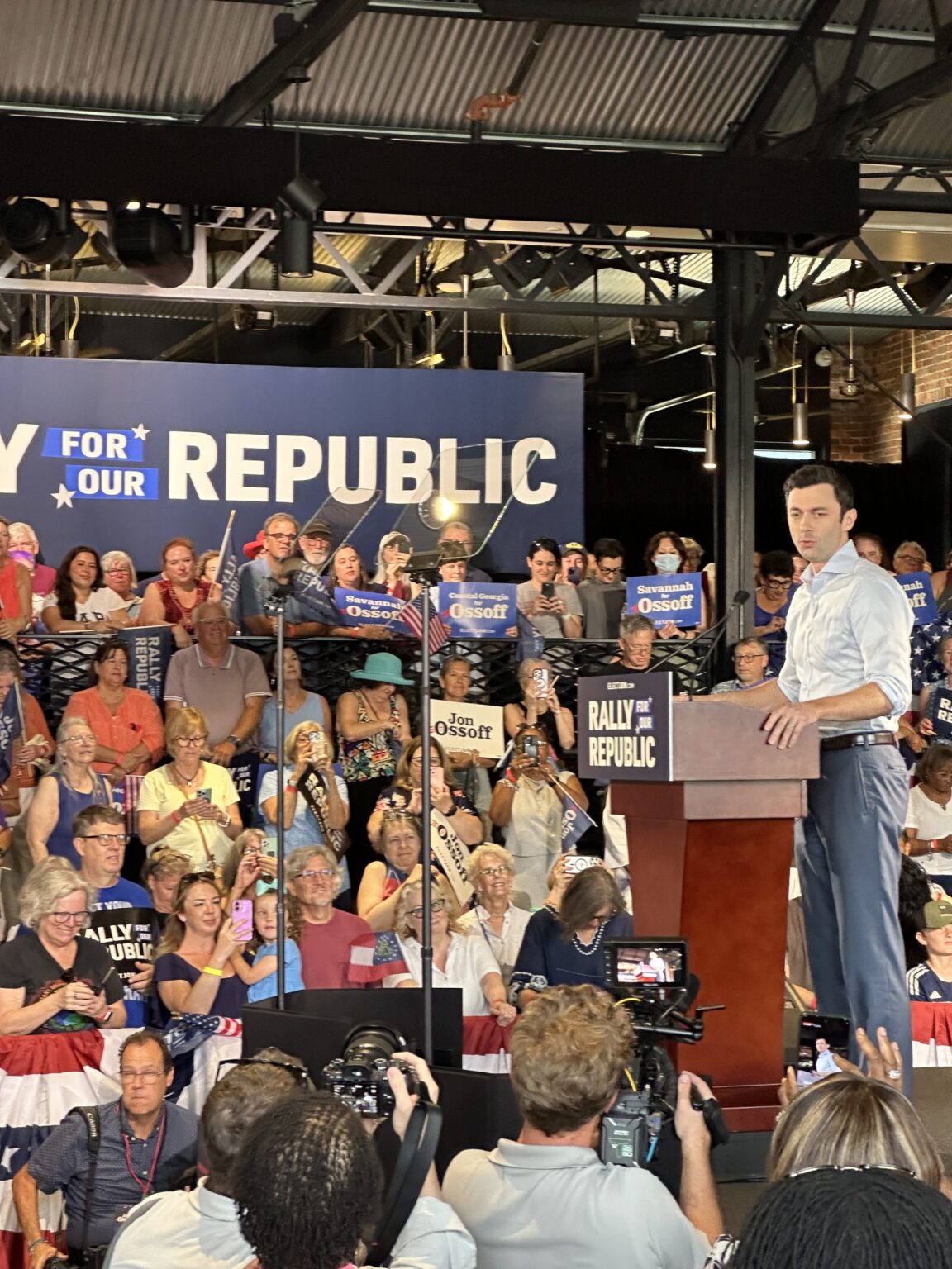 Savannah rally: Ossoff speaks out against Republican actions