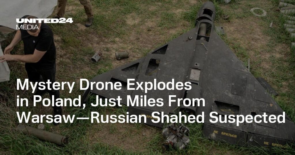 Mystery Drone Explodes in Poland, Just Miles From Warsaw—Russian Shahed Suspected
