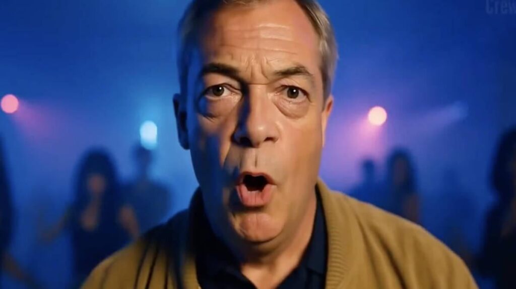 Nigel Farage shares strange AI video of himself dancing on pier as he raps: 'Prime Minister of the pub'