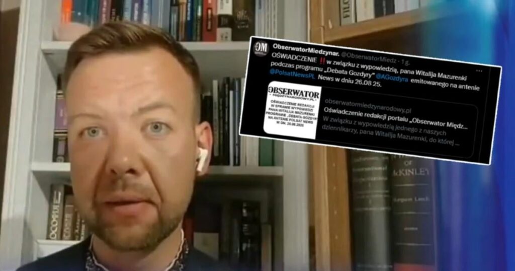 The journalist loses his job after the statement about President Nawrocki