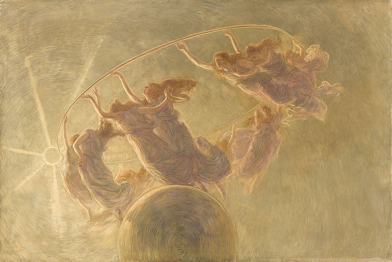 Gaetano Previati, “La danza delle ore” (The Dance of the Hours), 1899. Credits.