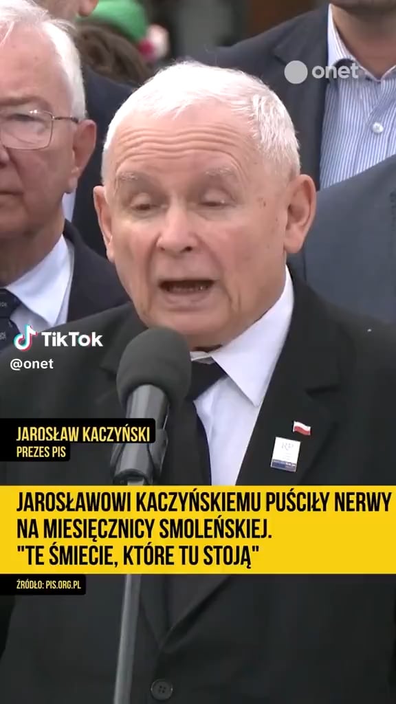 "The trash that stands here" - Kaczyński insults people again