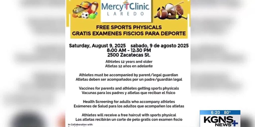 Mercy Clinic offering free sports physicals and health screenings before school starts