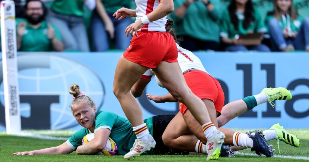 Ireland 43 Spain 27 FT: Irish side score seven tries in victory