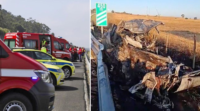 Four members of same British family killed in head-on crash at start of Portugal holiday