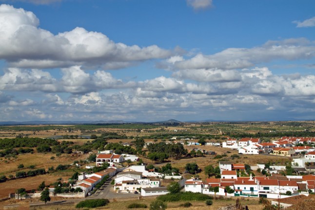 Cityscape of Mourao in Alentejo, Portugal.