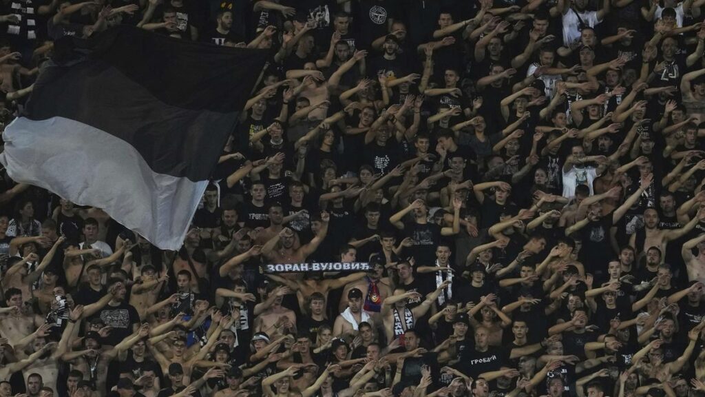 Serbian football club Partizan punished by UEFA for fans’ Kosovo banner and offensive chants