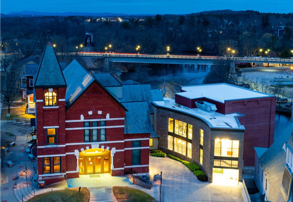 Photo: The 141-year-old Town Hall Theater in Middlebury recently unveiled the completion of their long-awaited expansion which includes an entire new wing, performing arts center, and public plaza. Photo courtesy THT website.