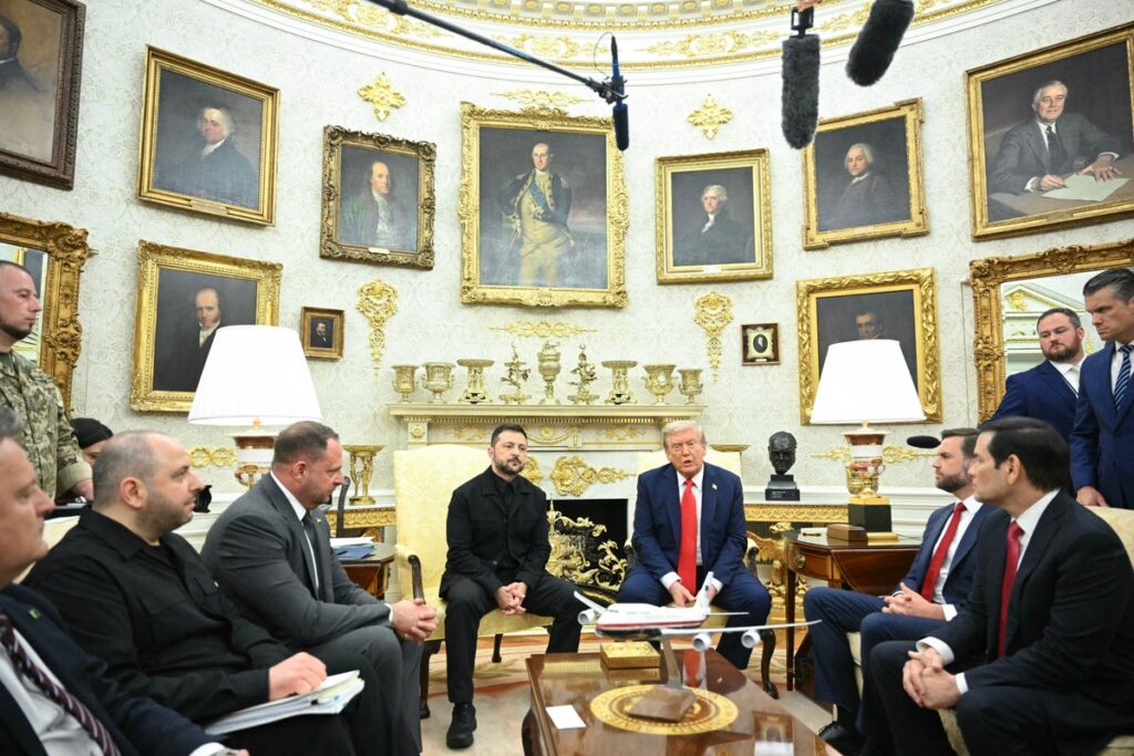 Trump-Zelensky meeting live updates: US president embraces Ukrainian leader as they meet at the White House