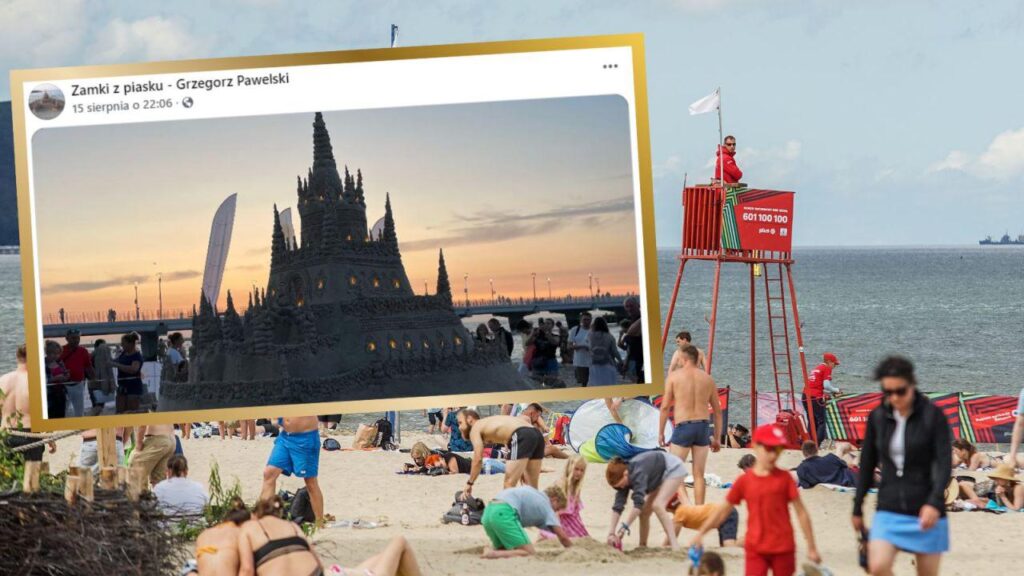 Poland’s record-breaking sandcastle stands tall at Kołobrzeg beach
