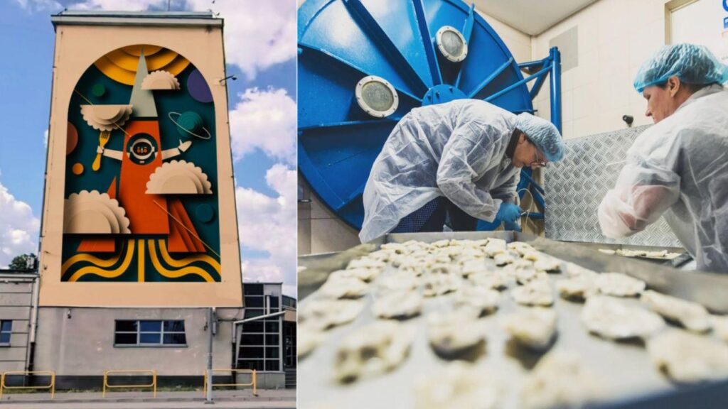 Kielce celebrates first-ever pierogi in space with giant mural