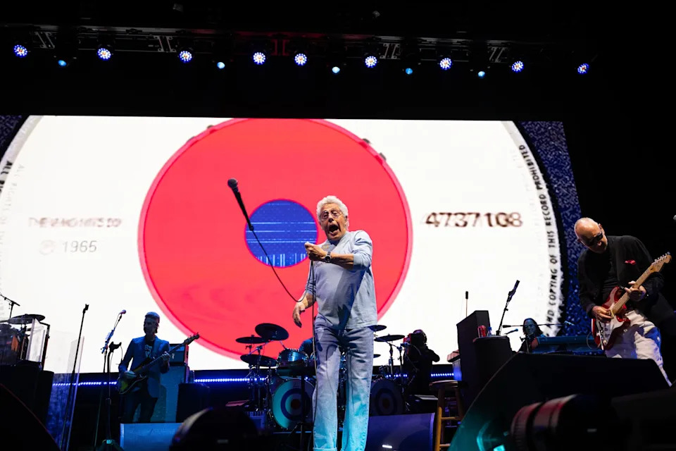 The Who perform at the Prudential Center in Newark, N.J. as part of 
