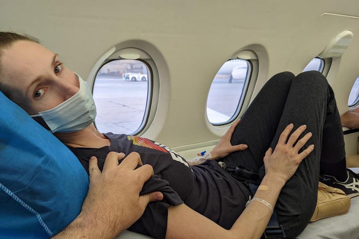 Andrea Prudente was airlifted from Malta to Spain after being denied a termination in July 2022. Photo: Jay Weeldreyer