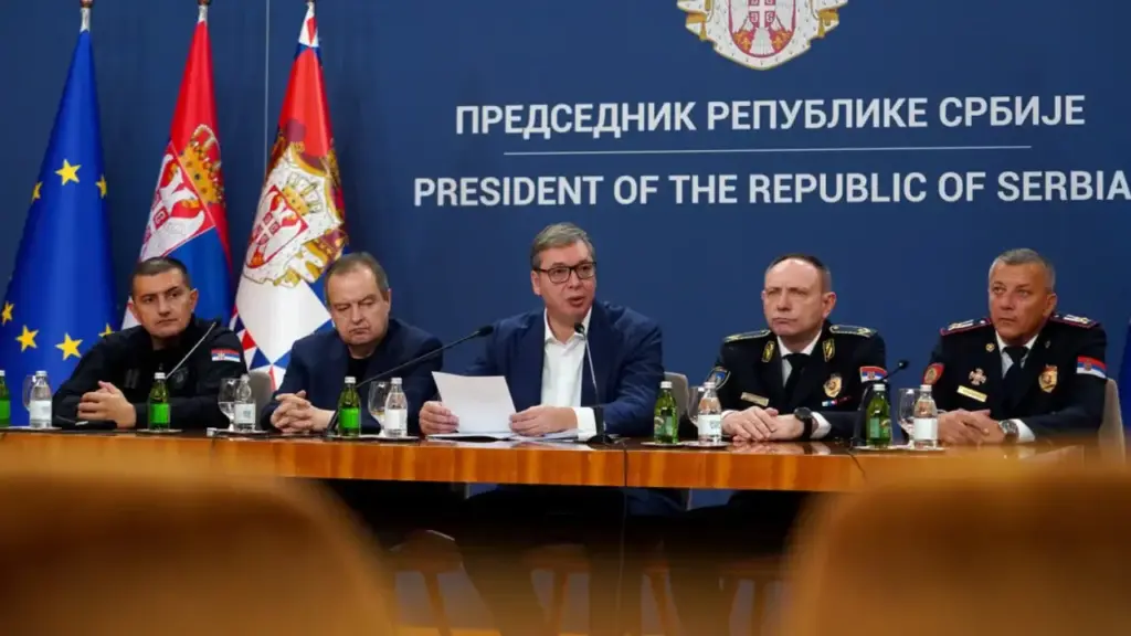 Response of the President of Serbia to Mass Protests