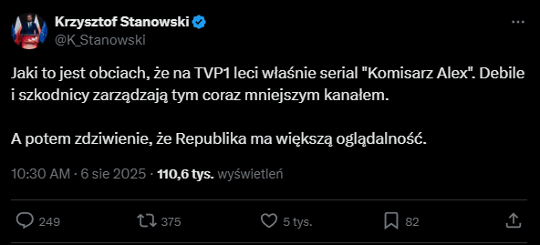 The transmission of swearing in was on TVP Info and on their YT channel from the morning. Why is the TVP1 scandal born?