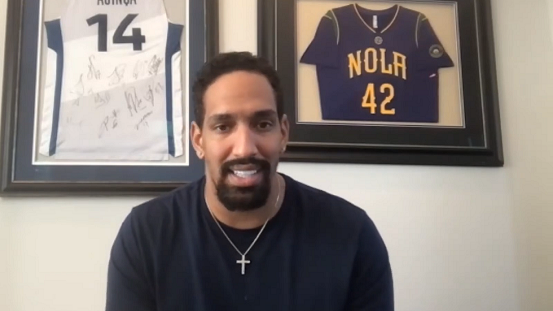 Washington Wizards assistant Alexis Ajinca scouts Serbian wonderboy