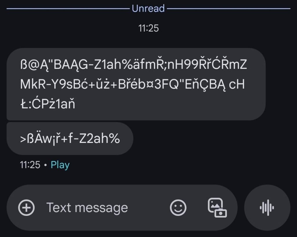 I got a text from the operator and I don't know how to understand it.